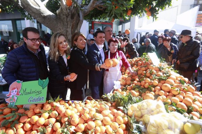 El presidente de la Diputación de Almería en el Día de la Naranja