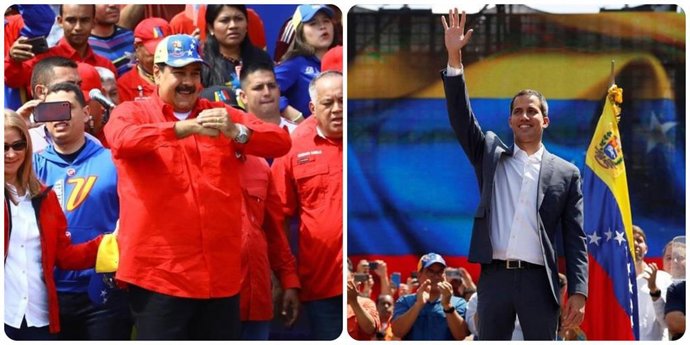 Maduro y Guaidó