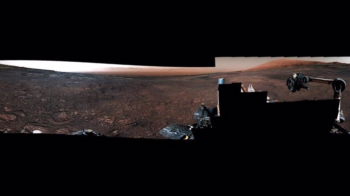 Panorama de Marte desde el rover Curiosity