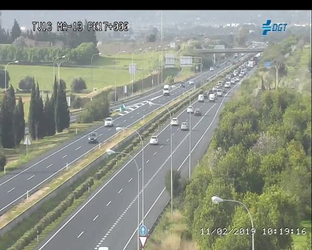 Restablecido el tráfico en la carretera MA-13 a la altura de Consell