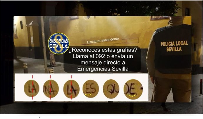 Emergencias Sevilla pide colaboración para identificar autores de pintadas en la