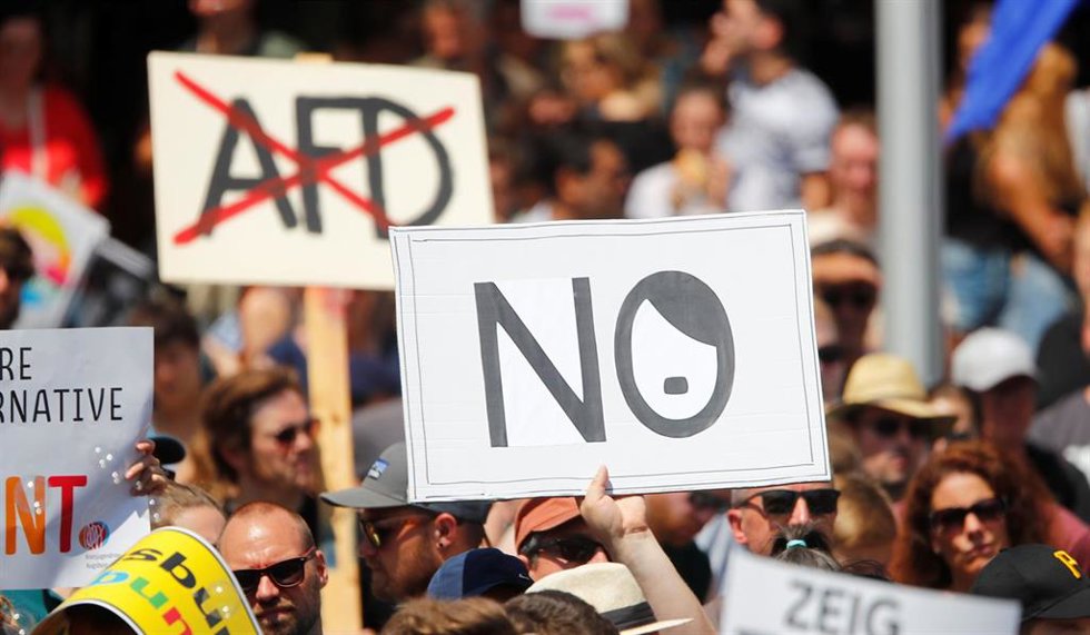 Protesta contra AfD en Alemania