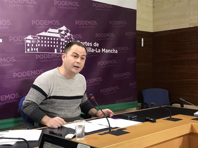El diputado de Podemos en las Cortes de C-LM, David Llorente
