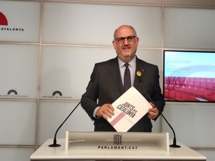 El portavoz adjunto de JxCat, Eduard Pujol