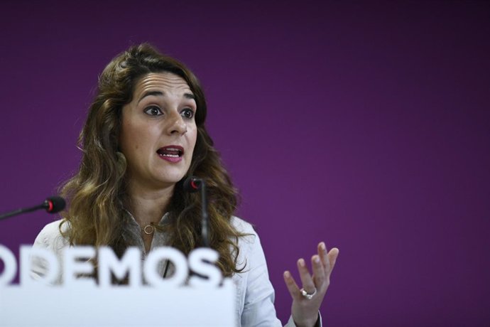 Roda de premsa de Podem sobre l'actualitat política 