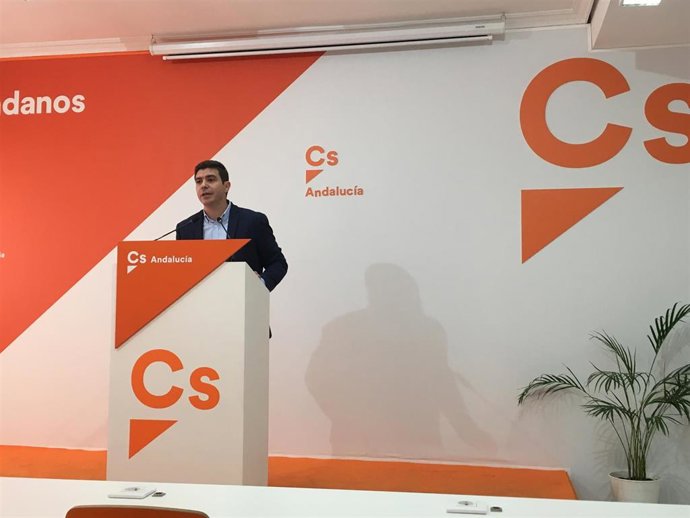 El portavoz de Cs en el Parlamento andaluz, Sergio Romero