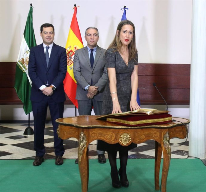 Toma de posesión de Bella Verano como nueva delegada de la Junta en Huelva.