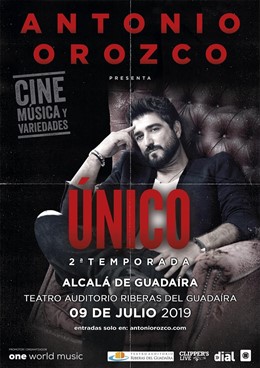 Cartel del concierto de Antonio Orozco en Alcalá de Guadaíra