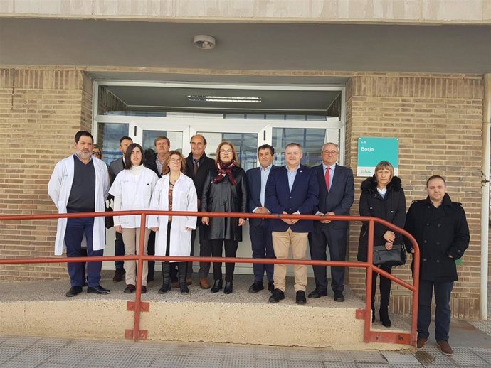 Pilar Ventura ha visitado hoy el renovado centro de salud de Borja