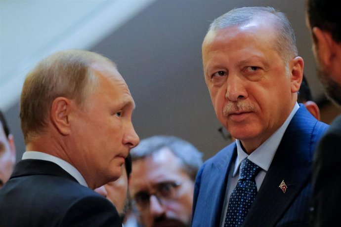 Vladimir Putin y Recep Tayyip Erdogan en Sochi