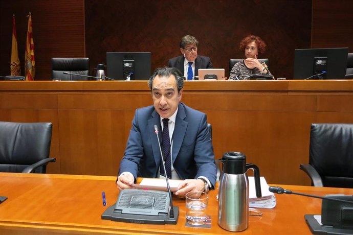 El director territorial de Endesa en Aragón, Ignacio Montaner, este lunes en las