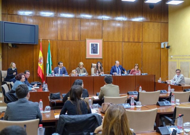 Imagen de la constitución de una de las comisiones del Parlamento
