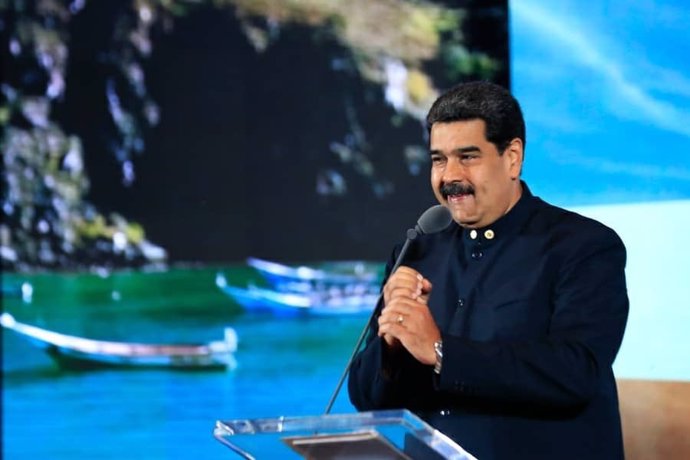 Nicolás Maduro en la presentación de la estrategia Marca País