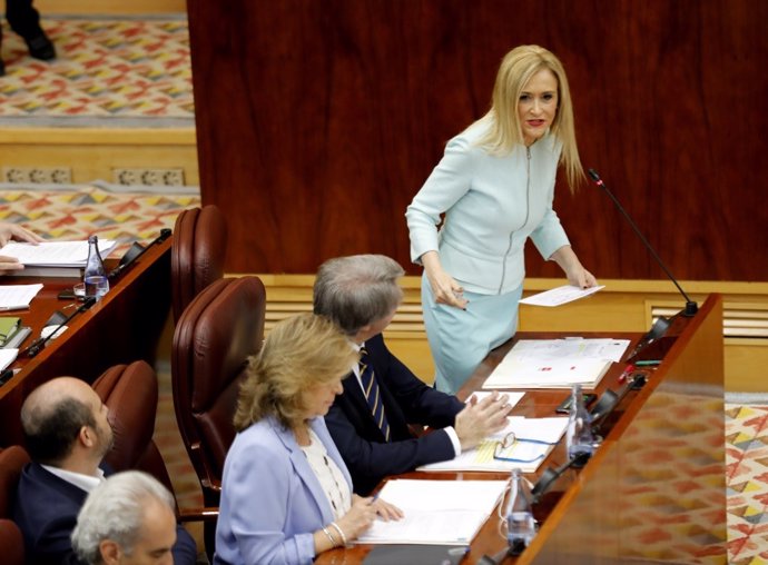 Cristina Cifuentes interviene en la Asamblea de Madrid