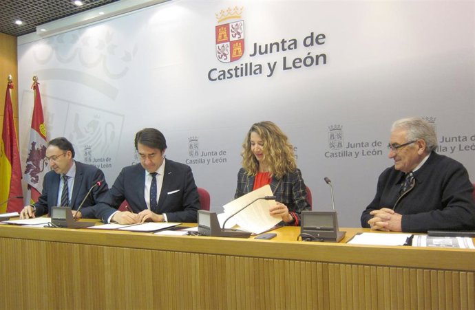 De izquierda a derecha Polanco, Suárez-Quiñones, García y Puente