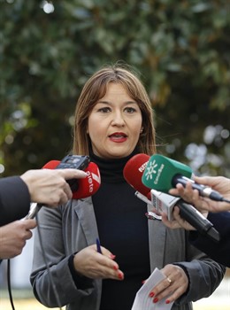 Verónica Pérez, en una rueda de prensa anterior