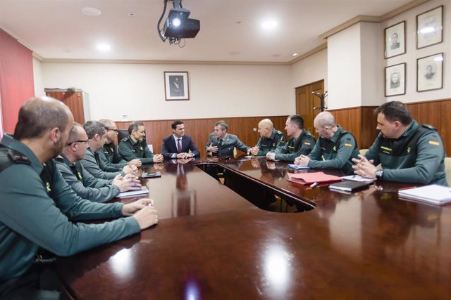 García se ha reunido con los altos mandos de la Guardia Civil en la provincia.
