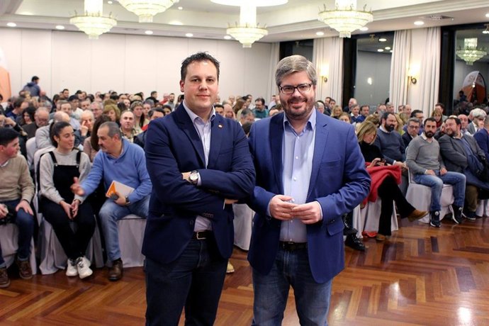 Esteban Martínez y Fran Hervías, secretarios de Organización de Cs Cantabria y a