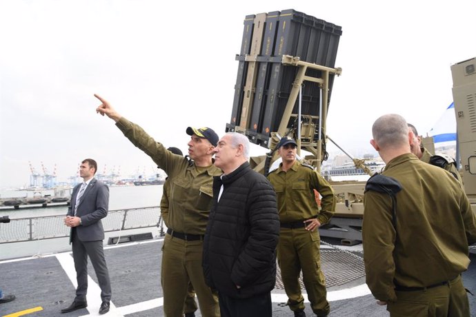 Israeli PM Benjamin Netanyahu visits Haifa Navy Base