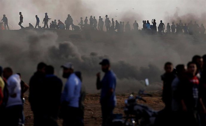 Disturbios en la frontera entre Israel y la Franja de Gaza