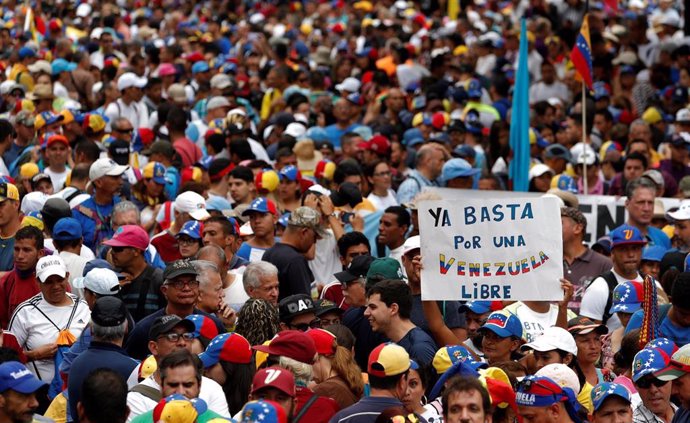 Manifestación contra el Gobierno de Nicolás Maduro