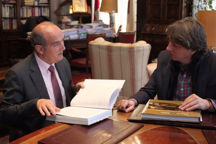El Procurador del Común, con el alcalde de Soria, Carlos Martínez