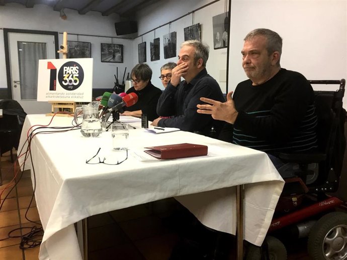 Rueda de prensa del décimo aniversario del comedor social Paris 365