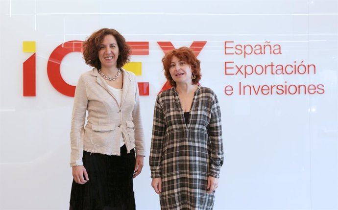 Irene Lozano (Espanya Global) i María Peña (ICEX)