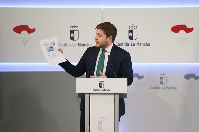 Nacho Hernando en la rueda de prensa del Consejo de Gobierno