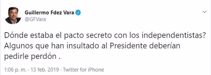 Tuit de Fernández Vara