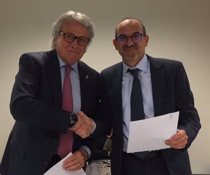 Firma acuerdo Cepesca y Kiwa - Amador Suárez y Juan Cardona