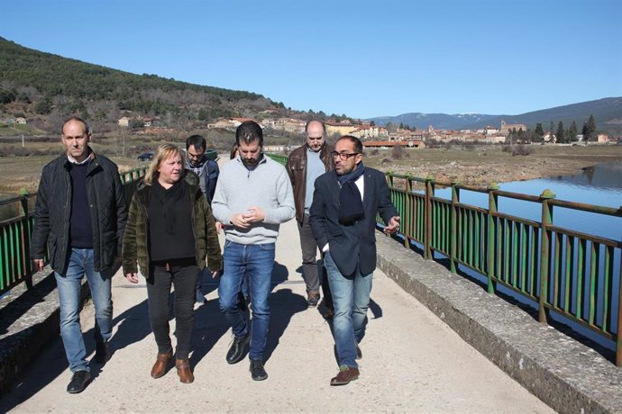 Tudanca en su visita a Vinuesa, Soria