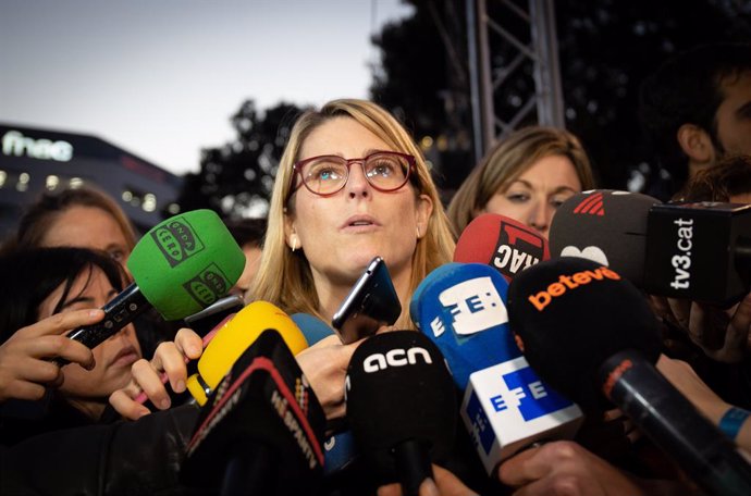 Elsa Artadi en les concentracions en contra del judici de l'1-O a Barcelona