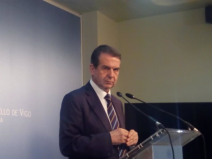 Abel Caballero, alcalde de Vigo, en rueda de prensa