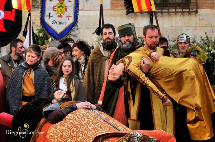 Recreación de la leyenda de los Amantes de Teruel