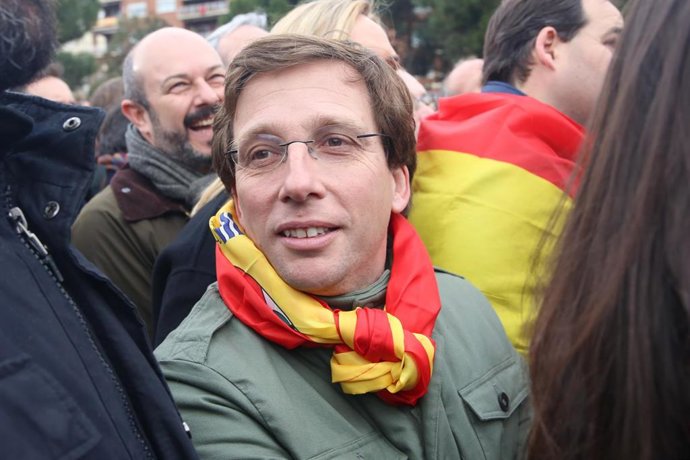 Concentración en la Plaza de Colón (Madrid) bajo el lema 'Por una España unida' 