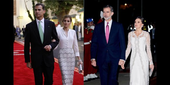 6. La Reina Letizia vuelve a vestirse de blanco en Marruecos