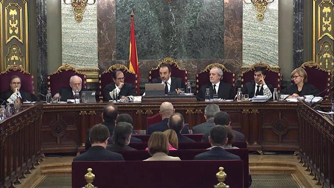 El exvicepresidente de la Generalitat de Catalunya, Oriol Junqueras, declara en 