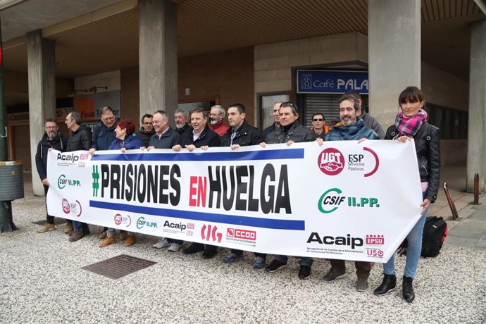 Concentración de funcionarios de prisiones