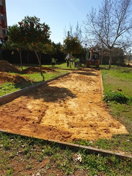 Vista del parque de la calle Noria