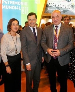 Isabel Ambrosio, Juanma Moreno y Antonio Ruiz