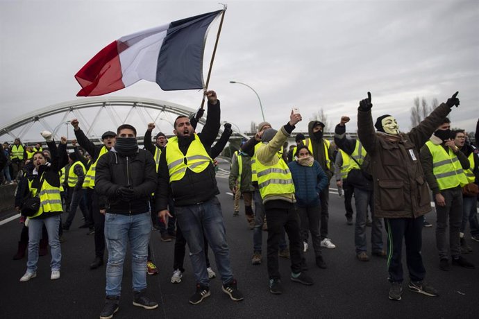 Imágenes de las concentraciones en Toulouse en el quinto sábado de protestas de 