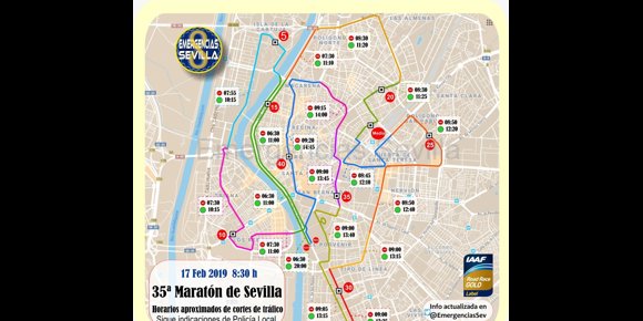 8. El Ayuntamiento diseña un dispositivo de movilidad, seguridad y limpieza con motivo del Zurich Maratón de Sevilla