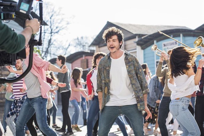 Enregistrament del videoclip del cantant Miki 'La venda', candidatura d'Eurovisi