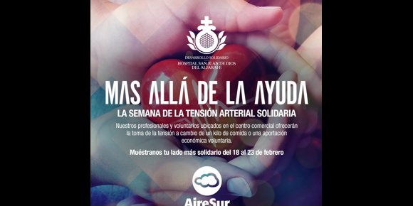 4. El Hospital San Juan de Dios del Aljarafe de Sevilla empieza el lunes la 'Semana de la Tensión Solidaria' en Airesur