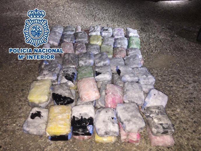 Hachís incautado por Policía Nacional en La Jonquera (Girona)