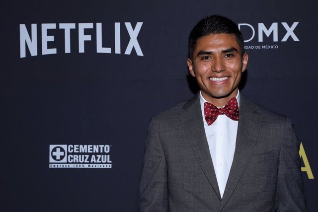 Jorge Antonio Guerrero en la premiére mexicana de 'Roma'