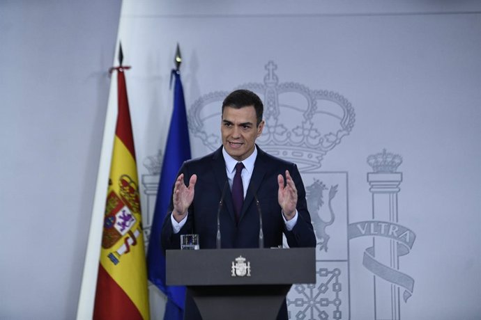 Declaració institucional de Pedro Sánchez per comunicar la data de les properes 