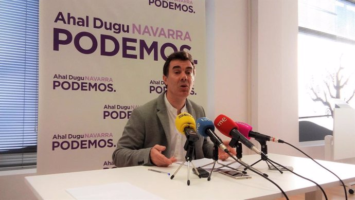 Eduardo Santos, secretario general de Podemos Navarra
