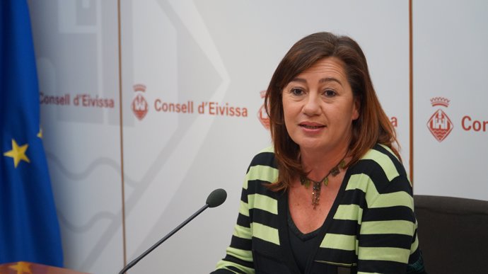 La presidenta Francina Armengol en la rueda de prensa tras el Consell de Govern